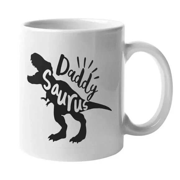 11oz Daddy Saurus Ceramic Mug - Picture 1 of 1